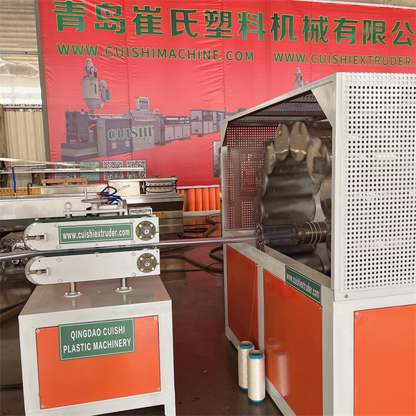 3 Layers PVC Fiber Reinforced Soft Hose Making Machine / Anti-UV Plastic Garden Pipe Extruder Plant