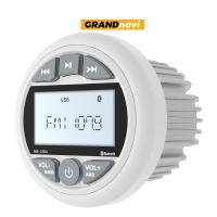 Sistema estéreo de calibre marinho à prova d'água BT FM AM USB Barcos Receptor estéreo marinho