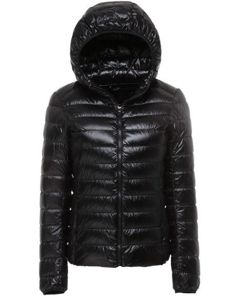 Custom high quality stand collar ultralight foldable 90% duck down women jacket