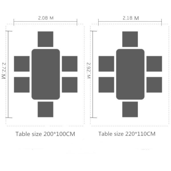 Небольшой роскошный обеденный стол и предводительствует человека 4 обеденный стол мрамора установил 200cm 180cm 160cm 220cm