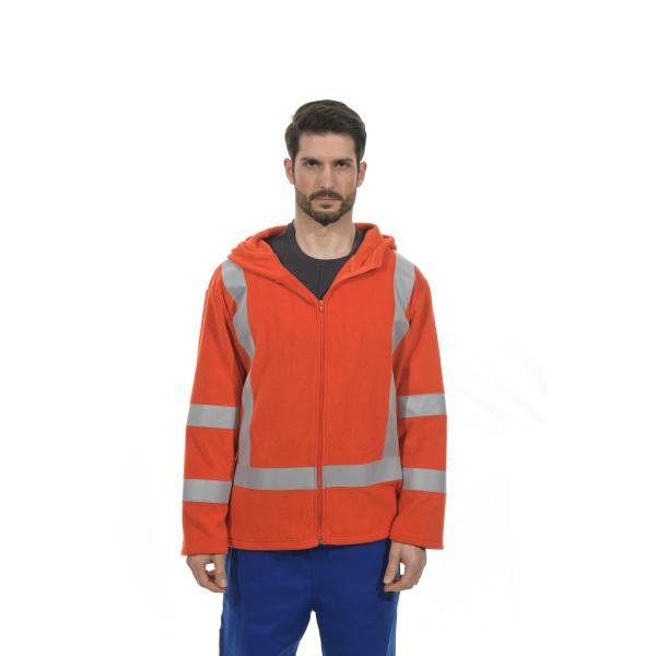 Sudadera con capucha 100% del paño grueso y suave del franco de la marina de guerra del algodón 350gsm CAT2 para los trabajadores de soldadura