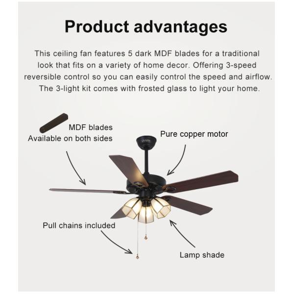 Ventilador de teto de alta velocidade com tensão de entrada de luz V 110-240V/50Hz-60Hz Material metálico