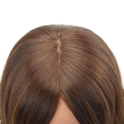 Perruque de cheveux juifs bruns clairs pour femmes Perruques de cheveux humains sur mesure