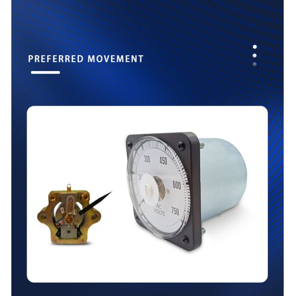 Ymiho Wide-angle Panel Meter with 0 - 5 AC MEGAWATTS Range and Industrial-Grade Metal Casing