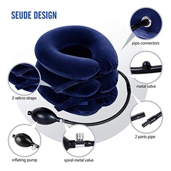 Регулируемый раздувной прибор тракции шеи расчалки 0.53kg поддержки шеи цервикальный