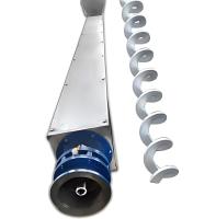 Pipe en acier inoxydable en forme de U, perçage en spirale sans arbre, lame, ciment, cendres, boues, convoyeur en spirale