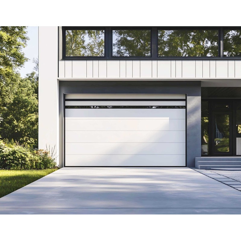 OEM Sectional Insulated Garage Door Aluminum For Modern Residential Homes