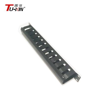 Universal 19 Inch Rack Accessories 1U & 12 Port Rack Mount Metal Network Cable Management
