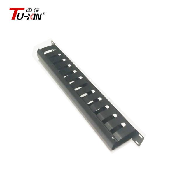 Universal 19 Inch Rack Accessories 1U & 12 Port Rack Mount Metal Network Cable Management