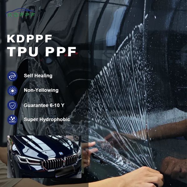 Gloss Paint Protection Film High Tensile 7.5 mil Clear PPF Self Healing ZSC75 TPU Transparent Hydrophobic 6 Years Warranty Car Film Coating Not Crack