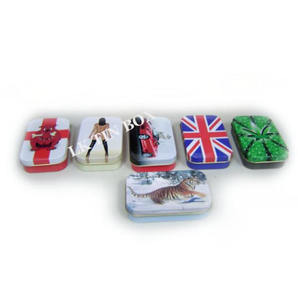 Caixa sem emenda da lata do metal de Rectangulare para o empacotamento dos doces e da hortelã e dos vales-oferta