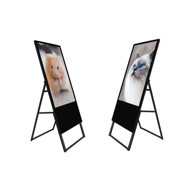 55 Inch Floor-Standing Touch Digital Signage | Durable Iron Stand for Retail Stores & Lobbies