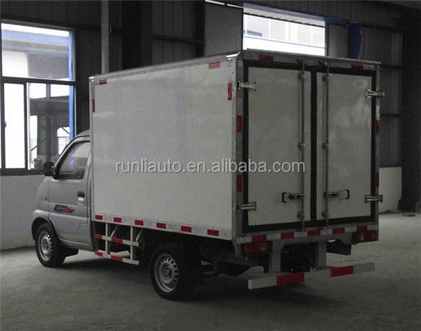 Mini Dongfeng 60hp 4x2 Refrigerated Truck DFA1020FJ12QA Six Wheeler