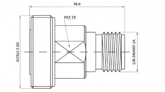 N Female To 7/16 DIN Female Straight Coaxial Adapter N-7/16-KK Adapter