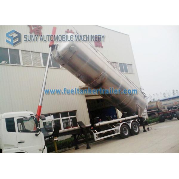 Two Axle 45m3 Tipping Dry Bulk Tank Trailer Food Grade Flour Tanker Semi Trailer