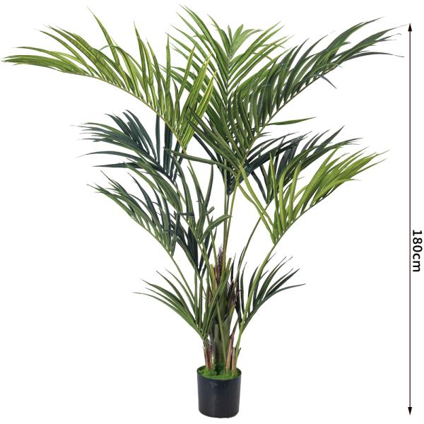 Lifelike Artificial Indoor Palm Trees Plants​ Areca Palm, Lifelike Floor Decor For Home & Office