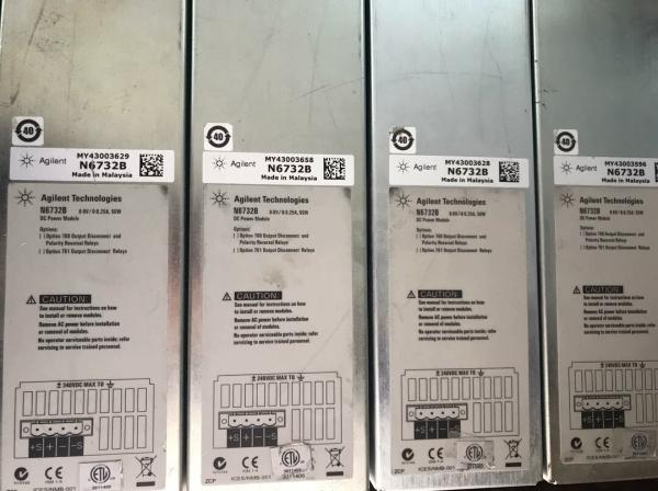 N6732B Agilent  DC Power Module 8 V / 6.25 A 50 W One Slot