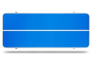Women Inflatable Yoga Mat Blue Color / Home Blow Up Tumble Track