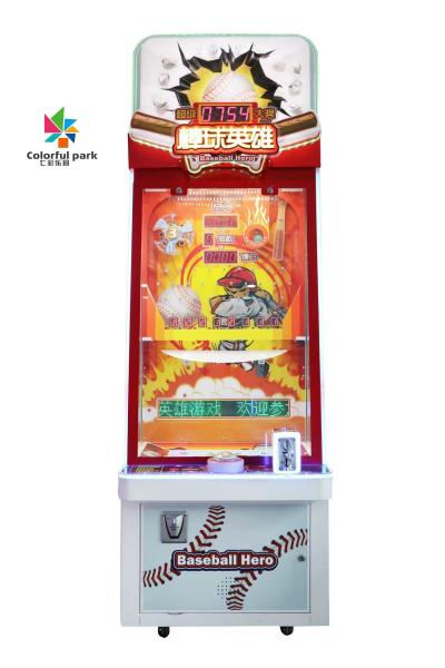 Mall Coin Pusher Arcade Machine Kid Baseball Hero Sport Game Machine
