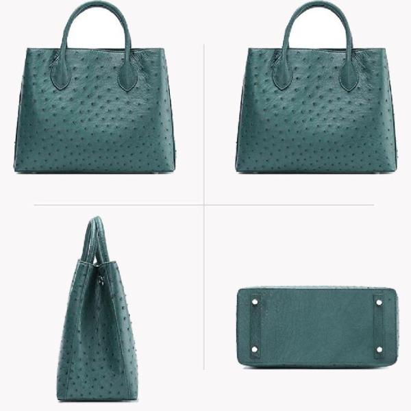 дамы страуса 32x15x24cm кожаные Tote сумка