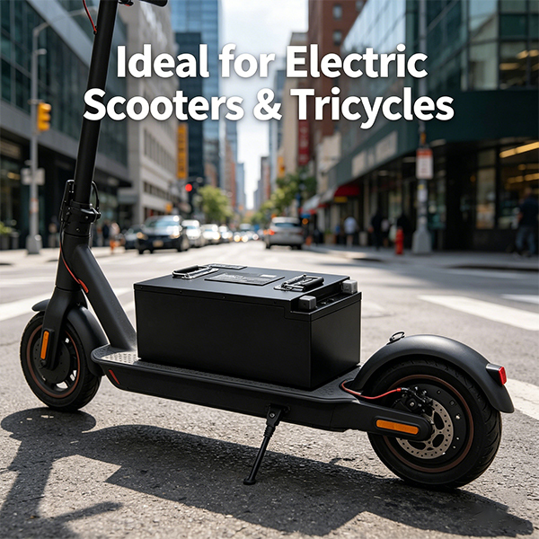 Ebike Scooter Electric Motorcycle Lithium Battery Pack 60V 50Ah LiFePO4 Replacement Battery For 2/3 Wheeler