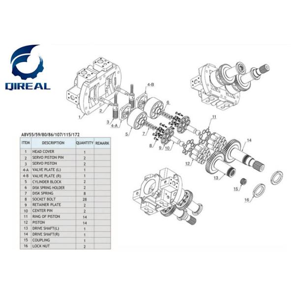 Части мотора качания JMF23 JMF29 JMF47 JMF191 JMF250