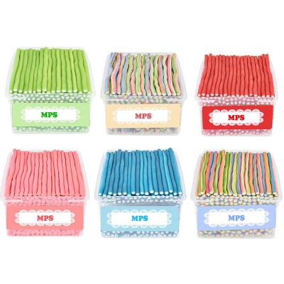 Long Sweets lemon Sour Straw Candy Mixed Fruit Sweet Long Straw