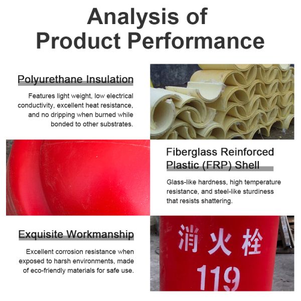 4cm Thick Fire Hydrant Insulation Cover, Fiberglass Outer Shell with Polyurethane Thermal Insulation Material, Waterproof Freeze Proof Fire Hydrant Protective Cover, 50*50*83cm Outdoor Fire Safety Ant