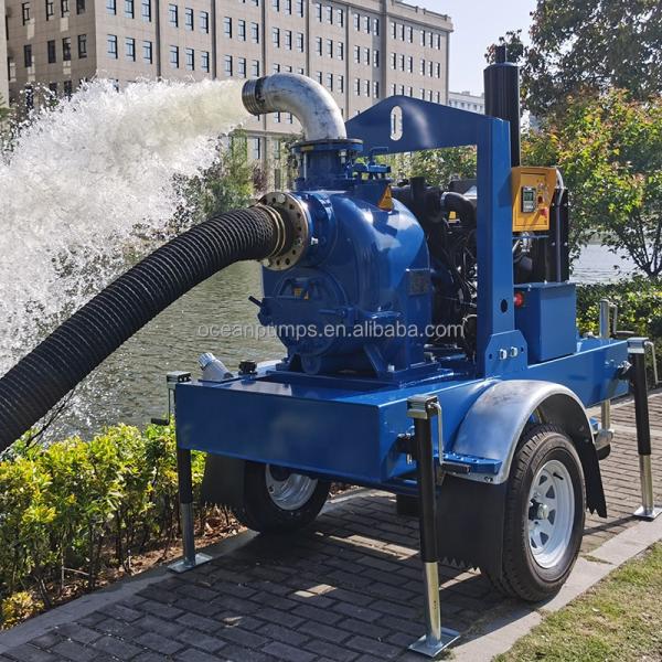 Non-Clogging Dry Vacuum Priming Pump Diesel Driven Water Pump Agriculture Pump