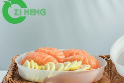 Sustainable Disposable Sectioned Plates , Recyclable Divided Dinner Plates