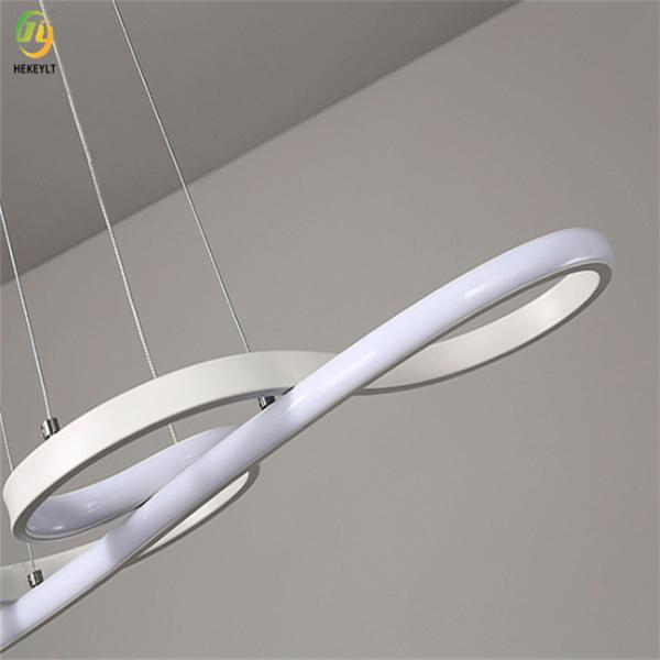 Modern Aluminum Acrylic Ring Light Bedroom Showroom Decoration
