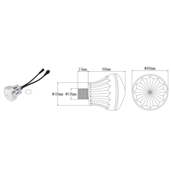 Waterproof Theme Park 60mm DMX RGB amusement Pixel bulb light for Restaurant Decoration