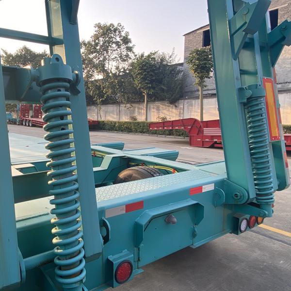 3 Axles Lowbed Trailer with Mechanical Suspension CIMC HUAJUN Stock