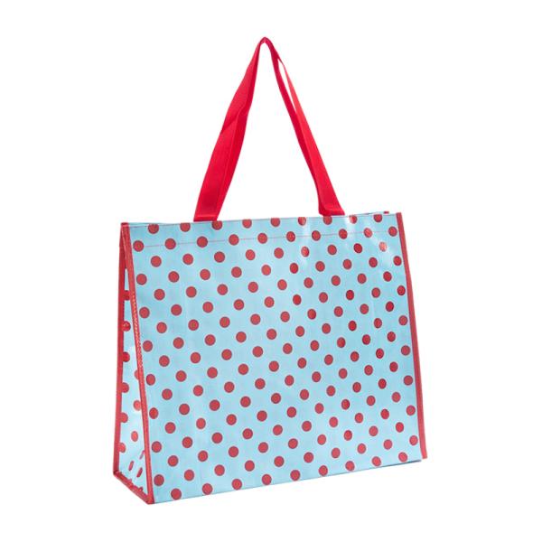 45 X 40 X 15CM Eco Friendly Accessories Custom Printing Woven Shopper 100% RPET