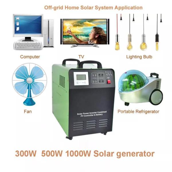 Rechargeable Solar Generator Lithium Ion Battery 25.6V 78Ah Off Grid Solar System With 1kW Inverter 2kwh Home