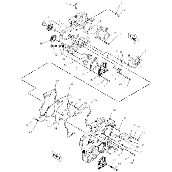 5I-7558 125-2950 Gear AS Excavator Engine Parts Fitting For 3066 318C 320B