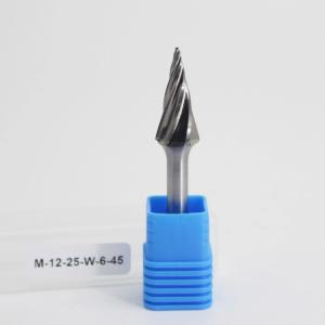 SM Cone Shape 6mm 1/4" Die Grinder Bits Rotary Carving Burrs High Speed