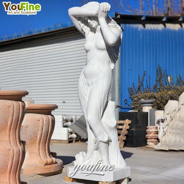 Hot Sale Outdoor Garden Modern Italian Female Marble Sculpture Statue
