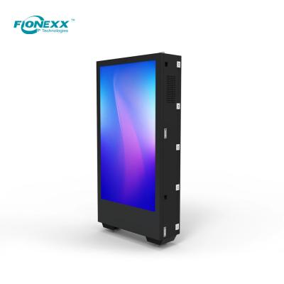 Bus Stop 75inch Floor Standing Digital Signage Double Sided Digital Display IP65