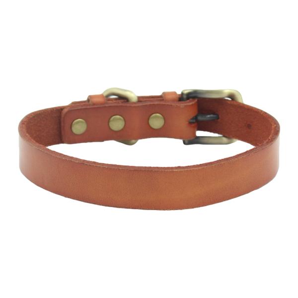 Personalized Pet Collars Genuine Leather Dog Collar Adjustable Fashion Leather Pet Cat Collar