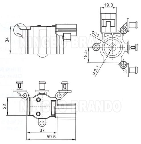 RVH000046 RVH500070 RVH000045 LAND ROVER Air Suspension Solenoid Valve Coil