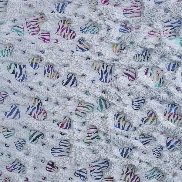 China Product Multi-Colors Design Polyester Material Foil Print Plush Velvet Fabric for Sale