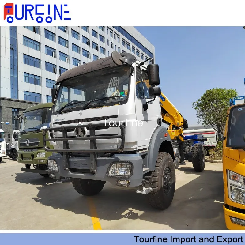 Knuckle Boom Beiben 6×4 Truck Mounted Crane with 10 Ton Hydraulic Lifting Capacity