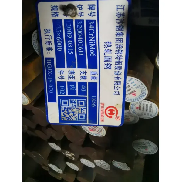 High Tensile Strength 34CrNiMo6 Alloy Steel Round Bar with Polished Surface for Mold Steel Applications