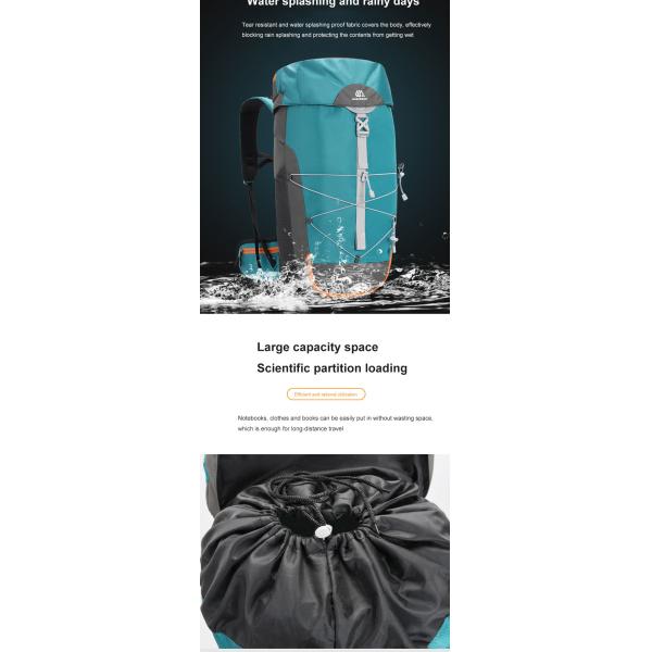 1.8 Inch Military Tactical Hiking Backpack 50 Liter Waterproof Outdoor Travel Backpack