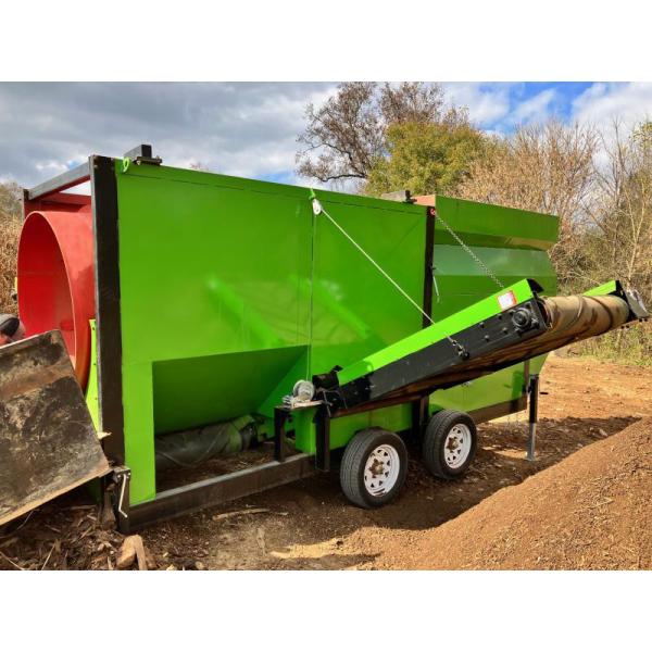 380V/415V/440V Voltage Mobile Compost Rotary Sieve for Organic Fertilizer Processing