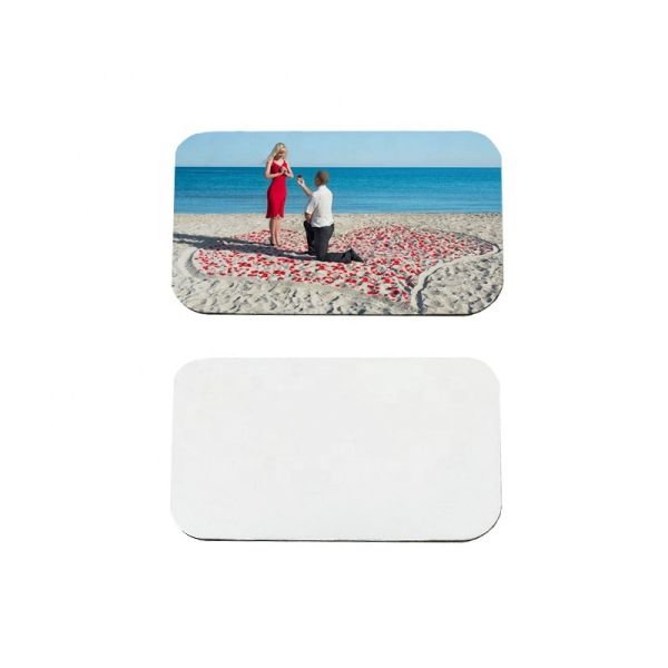 Diy Photo Printing MDF Wooden Sublimation Name Badge Blanks Custom Magnetic Name Tags