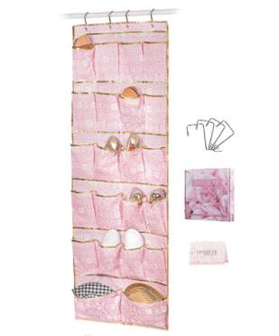 CA65  Over The Door Shoe Caddy 22 Pockets Soft Closet Organizer