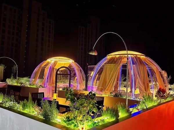 Flame Retardant Safe Dome Glamping Tent Transparent Inflatable Bubble House Bubble Tent