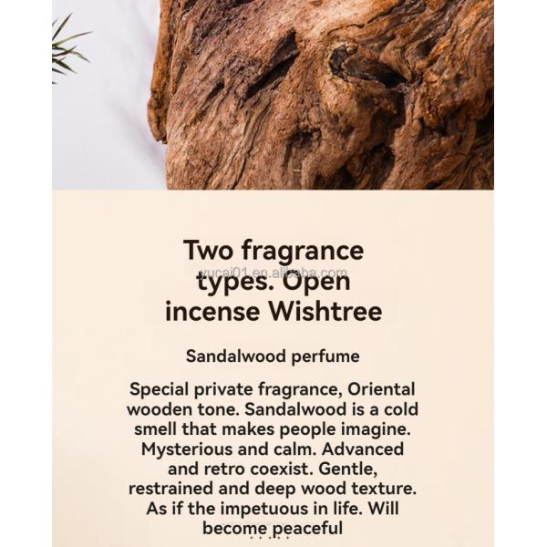 Unisex Ebony Sandalwood Niche Wood Perfume Spray for Home Office Car Hotel and Gift